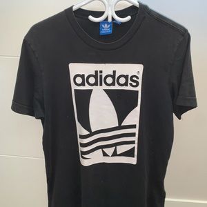 black and white adidas t-shirt